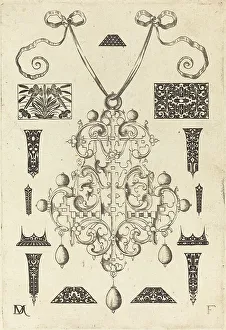 Großer Anhänger mit dreizehn Steinen umgeben, 1593. Ersteller: Daniel Mignot
