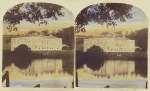Stately Home Exterior Drucke: Large villa, about 1860. Creator: Unknown