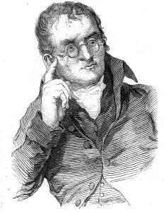 Der späte Dr. Dalton, 1844. Künstler unbekannt.