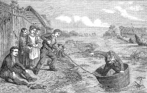 Rural Life In Britain Drucke: The Launch - painted by G. Smith, 1854