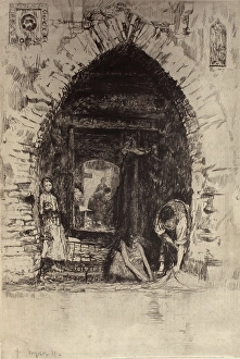 Wäscherei, 1881. Künstler: Otto Henry Bacher.