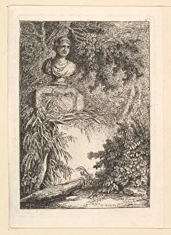 Hubert Robert Artwork Drucke: Le Buste. n. d. Creator: Hubert Robert