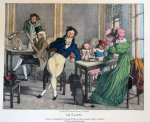 Cafe Interior Design Drucke: Le Cafe, 1820