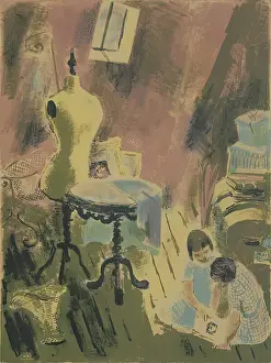 Heritage Art Gallery Museum Drucke: Le Grenier, c1949. Creator: Suzanne Humbert