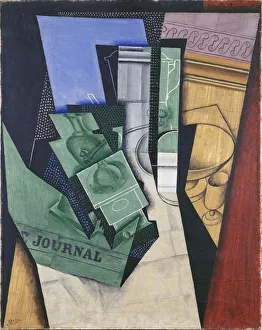 Juan Gris Drucke: Der kleine Frühstückskurs, 1915. Schöpfer: Gris, Juan (1887-1927)