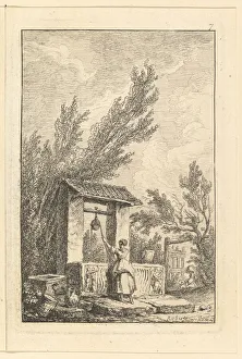 Hubert Robert Artwork Drucke: Le Puits. n. d. Creator: Hubert Robert