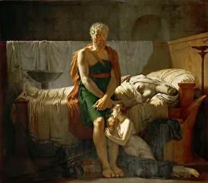 French Neoclassicism Paintings Drucke: Le retour de Marcus Sextus (The Return of Marcus Sextus)
