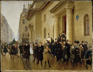 Jean Beraud Paintings Drucke: Leaving the Lycee Condorcet, c1903. Creator: Jean Beraud