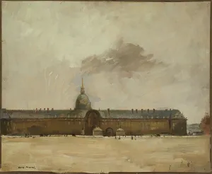 Parisian Landmark Building Drucke: Les Invalides, c1930. Creator: Andre Mare