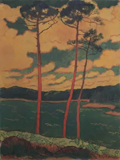 Die roten Pinien, 1888. Schöpfer: Lacombe, Georges (1868-1916)