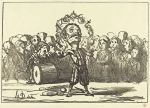 Die Saltimbankas, 1880. Schöpfer: Honoré Daumier