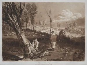 Joseph Mallord William Turner Artworks Drucke: Liber Studiorum: Hedging and Ditching