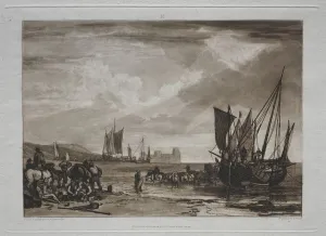 Joseph Mallord William Turner Artworks Drucke: Liber Studiorum: Vessels Unloading