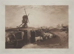 Joseph Mallord William Turner Prints Drucke: Liber Studiorum: Windmill and Lock