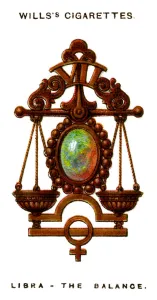 Libra Zodiac Sign Drucke: Libra, The Balance, 1923