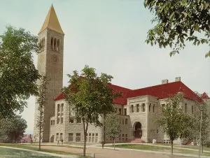 Historic Buildings In America Drucke: The Library, Cornell University, ca 1900. Creator: Unknown