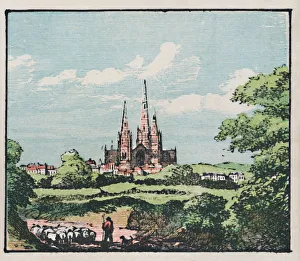 Staffordshire England Drucke: Lichfield, c1910. Creator: Unknown