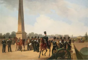 Rettungskompanie auf dem Konzentationsplatz im Schlossgarten von Gatschina. Künstler: Willewaldt, Gottlieb Friedrich Bochdahn Pawlowitsch