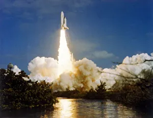 Kennedy Space Center Images Drucke: Lift off, second Space Shuttle flight