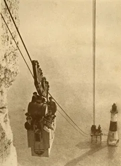 British Civil Engineering History Drucke: The Lighthouse Builders, c1930. Creator: J. Weston & Son