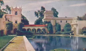Balboa Park San Diego Drucke: The Lily Pond, c1935