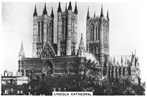 British Travel Photography Drucke: Lincoln Cathedral, 1936
