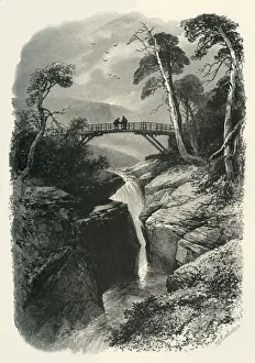 Aberdeenshire Landscape Drucke: The Linn of Dee, c1870