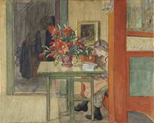 Drucke von Liselotte Lesen, 1904. In der Sammlung des Nationalmuseums Stockholm Carl Larsson Drucke: Liselotte Lesen, 1904