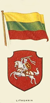 Lithuanian Flag Drucke: Lithuania, c1935. Creator: Unknown