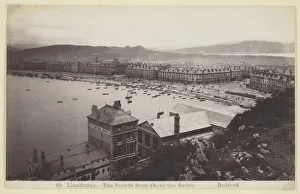 Llandudno - Die Promenade von oben über den Bädern, 1860/94. Ersteller: Francis Bedford
