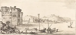 Horse Drawn Transport Drucke: Loading Merchandise, probably c. 1630. Creator: Jacques Callot