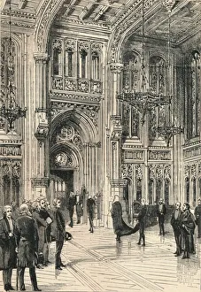 Palace Of Westminster Interior Drucke: The Lobby of the House of Commons, c1910