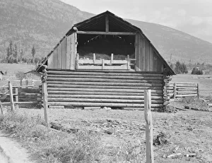 Bauernhof Barn, FSA Kreditnehmer planten eine Milchranch in derBoundary-County im BundesstaatIdaho 1939. Schöpferin:DorotheaLange