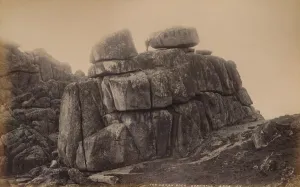 Cornwall England Landmarks Drucke: The Logan Rock, Cornwall, 1929. Creator: Unknown