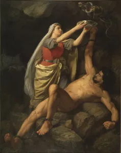 Loki und Sigyn, 1863