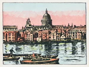 St Pauls Cathedral Image Drucke: London, c1910