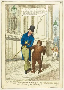 Hand Colored Etchings Drucke: Something to Look At, 1817. Creator: Unknown