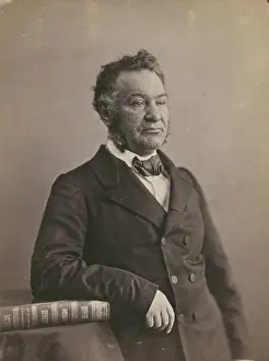 Albumen Silver Print Art Drucke: Louis Veuillot, negative 1861-1865; print 1870-1879. Creator: Nadar
