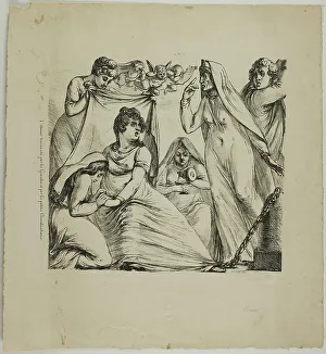 Black And White Portraits Gallery Drucke: Love Tormented by Considerations Great and Small, 1817–20. Creator: Vivant Denon