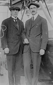Vintage Air Transport Drucke: Lt. Porte and Glenn Curtiss, between c1910 and c1915. Creator: Bain News Service