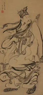 Asian Fine Art Images Drucke: Lu Dongbin, Second Half of the 18th cen.. Creator: Jakuchu, Ito (1716-1800)