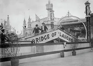Black And White Vintage Photos Drucke: Luna Park, Coney Isl. between c1910 and c1915. Creator: Bain News Service