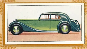 Classic Road Transport Drucke: M. G. Two-Litre Saloon, c1936