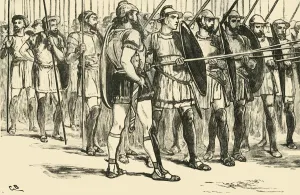 Die mazedonische Phalanx, 1890. Künstler: Unbekannt.