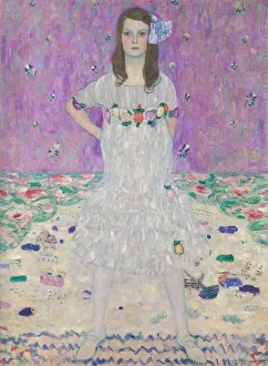 Drucke von Madam Primavesi, 1903 - 2000 Gustav Klimt Drucke: Mada Primavesi (1903-2000), 1912/13. Erfinder: Gustav Klimt