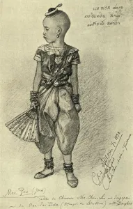 Mae Pon - chinesische Mädchen, Bangkok, 1898. Künstler: Christian Wilhelm Allers