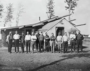 Black And White Photos 1910s Drucke: Main office of A.E.C. 1916. Creator: Unknown