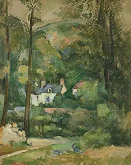Impressionistische Kunst Drucke: Häuser im Kohl, bei Pontoise, um 1881. Ersteller: Cézanne, Paul (1839-1906)