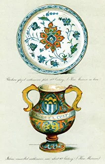 Ceramic Vase Drucke: Majolica