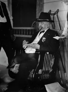Major General Daniel Edgar Sickles USA GAR Veteran Gettysburg-Reunion 1913 Ersteller Harris und Ewing Major General Daniel Edgar Sickles USA GAR Veteran Gettysburg-Reunion 1913 Erstaller Harris und Ewing
